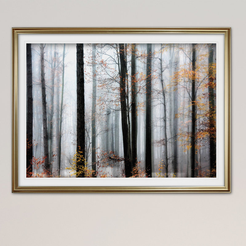 « enraptured d’heure d’été », reproduction de peinture acrylique encadrée, H 20 po x l 24 po x P 1,5 po, Or