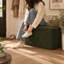 Pouf de rangement rectangulaire en velours de 81 cm pour salon-1662701803