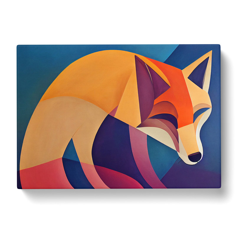 Fab Fox - Wrapped Canvas, 50cm H x 76cm W x 3cm D