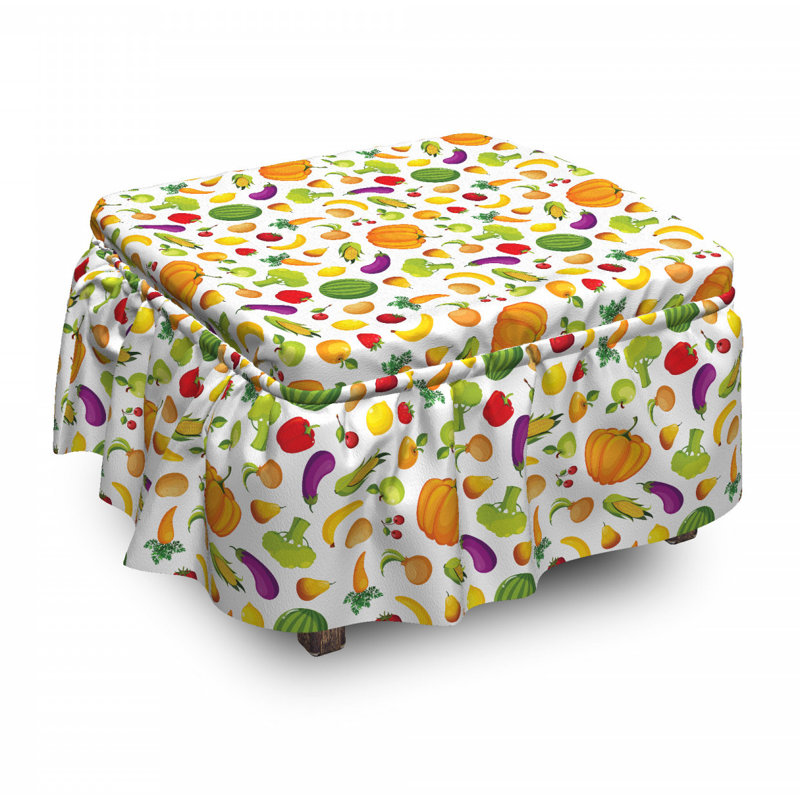 Box Cushion Ottoman Slipcover