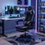 Fauteuil inclinable et pivotant ergonomique en cuir synthétique RAYS-41302462