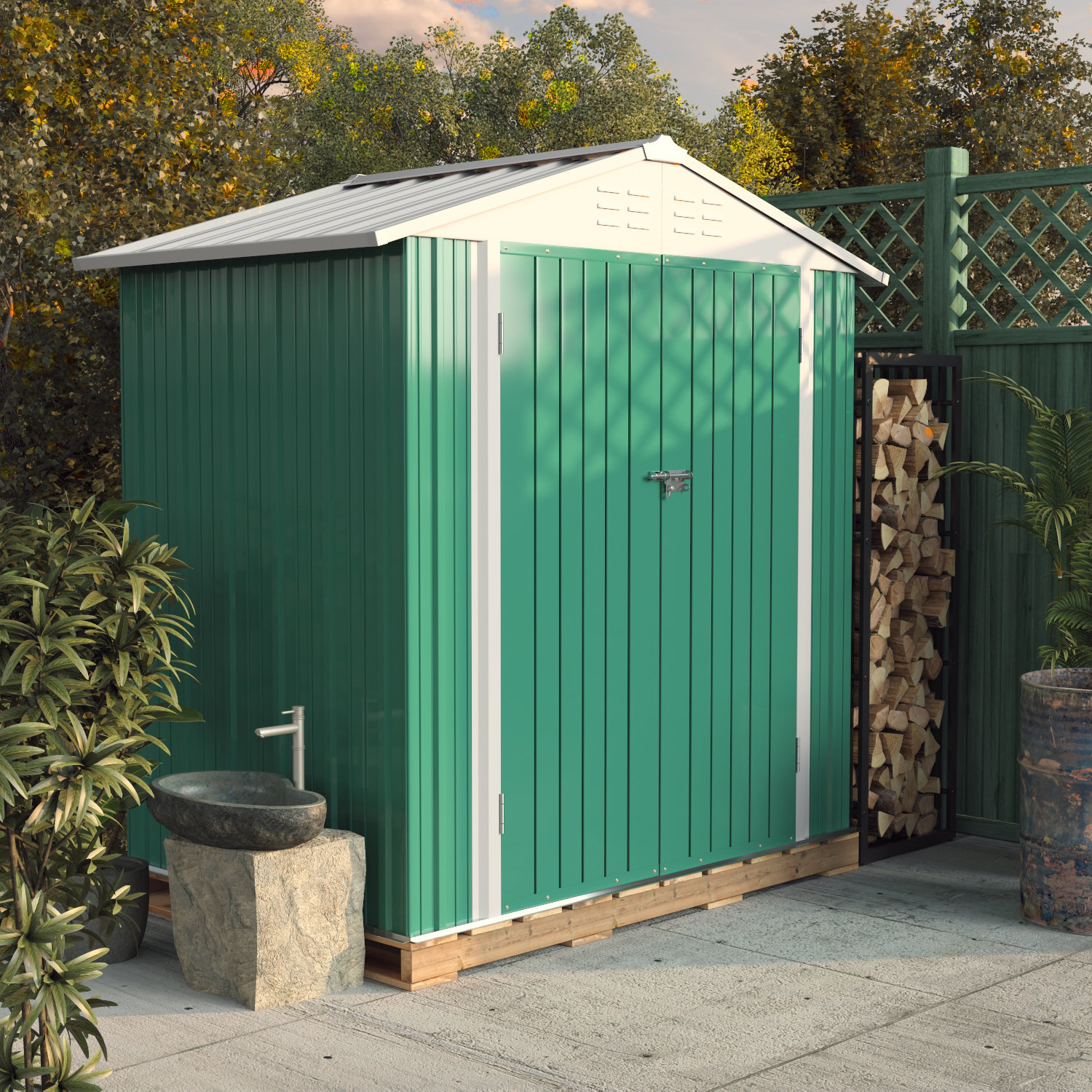 devoko-outdoor-garden-6-ft-w-x-4-ft-d-metal-storage-shed-reviews