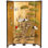 6 Ft. Tall Gold Lacquer Room Divider - Cranes