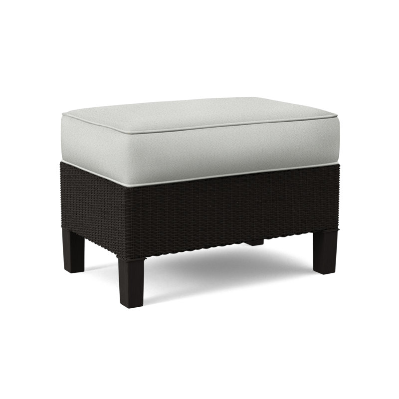 Repose-pieds standard 25 po Gibraltar, Tissu beige performant; 0851-73, Noir antique