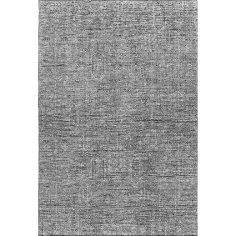 Premium Machine Washable Prisco Gray Rug