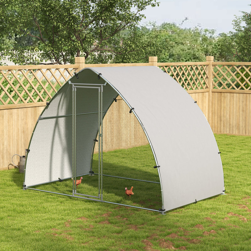 Walk-In Chicken Run with Cover for 4-6 Chickens 3 x 1.9 x 2.2m