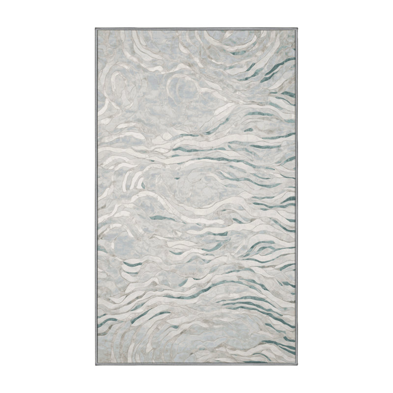Tapis brun lavable à la machine, Rectangle 5 pi x 7 pi