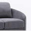 Causeuse en lin gris