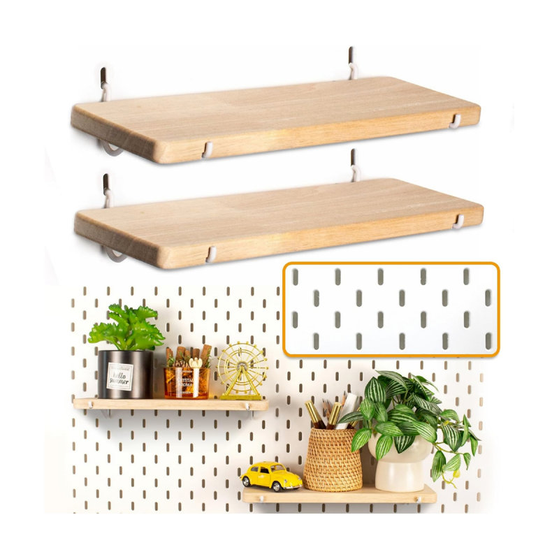 Wood Wall Organizer with Chalkboard