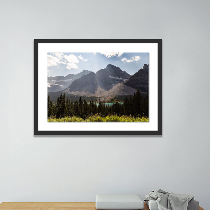 Big Ridge Lake Print by Alexander Iby, 18" H x 24" W x 1.5" D, Black