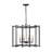 6 - Light Dimmable Drum Chandelier