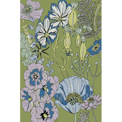 Graphic Garden I - Wrapped Canvas Print