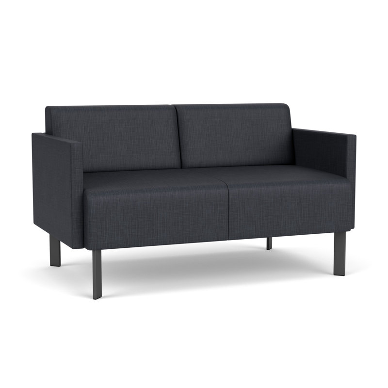 Causeuse de réception Luxe Lounge, Acier gris anthracite, Plot Line chaudron