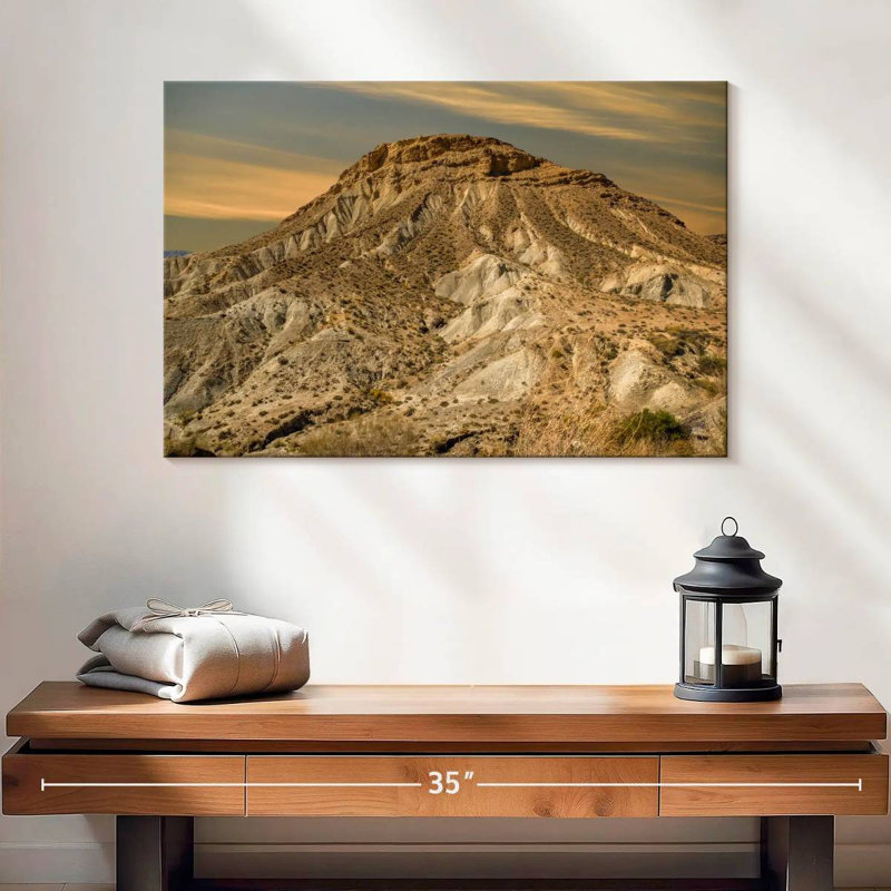 Tabernas, montagne du désert, H 16 po x l 24 po