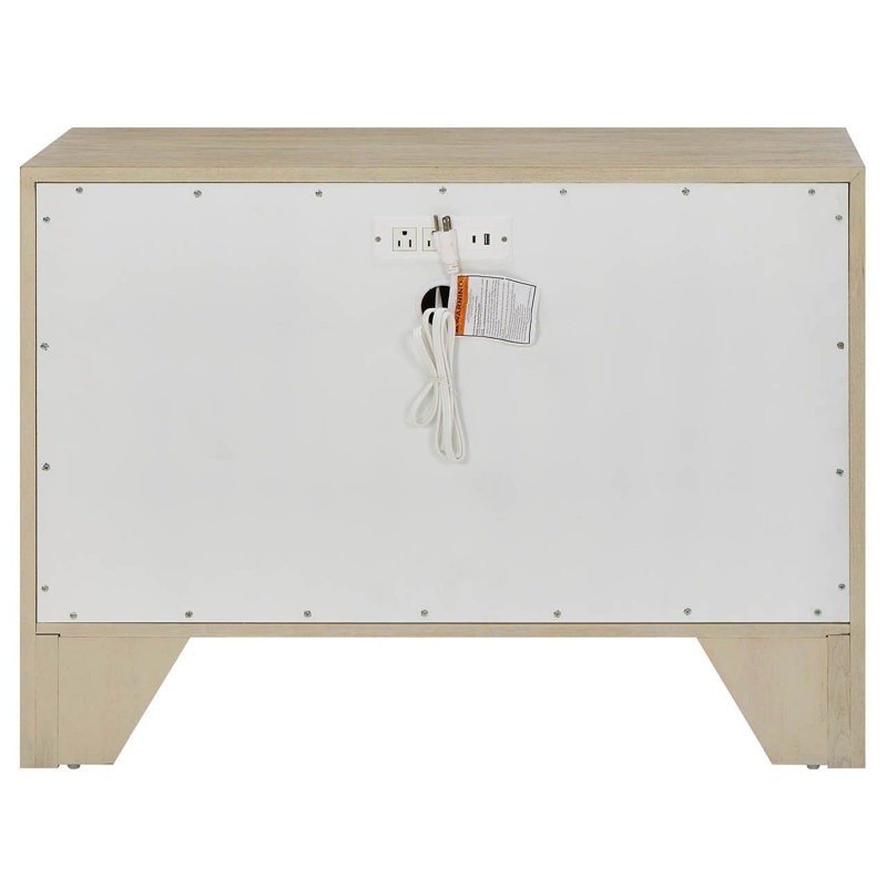 Oasis 38" Wide Wave Pattern Electrical Chest