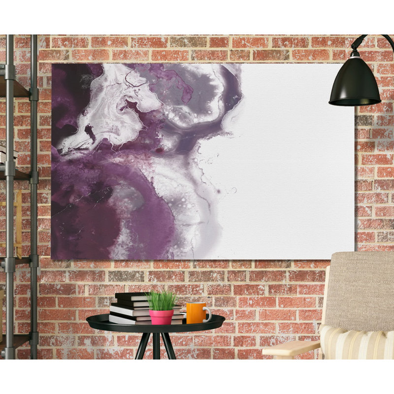 « orchidée wave ii », impression, H 12 po x l 18 po x P 1,5 po, Toile tendue