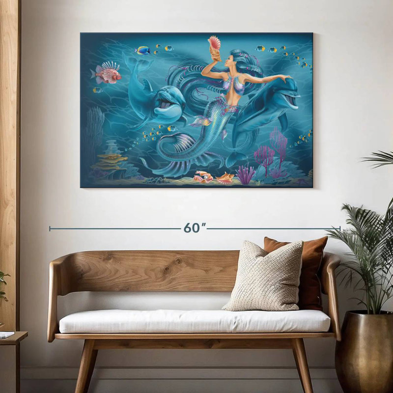 Kelan Singing Mermaid, 32" H x 48" W