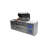 Mont Alpi Premium 94"W x 23"D x 46"H Deluxe Stainless Steel Modular Outdoor Kitchen Island with Refrigerator + 44"W 6-Burner BBQ Grill + Side Burner + Granite Countertops + Storage Cabinets & Drawers + Cover + Natural Gas Convertible + Lifetime Warranty