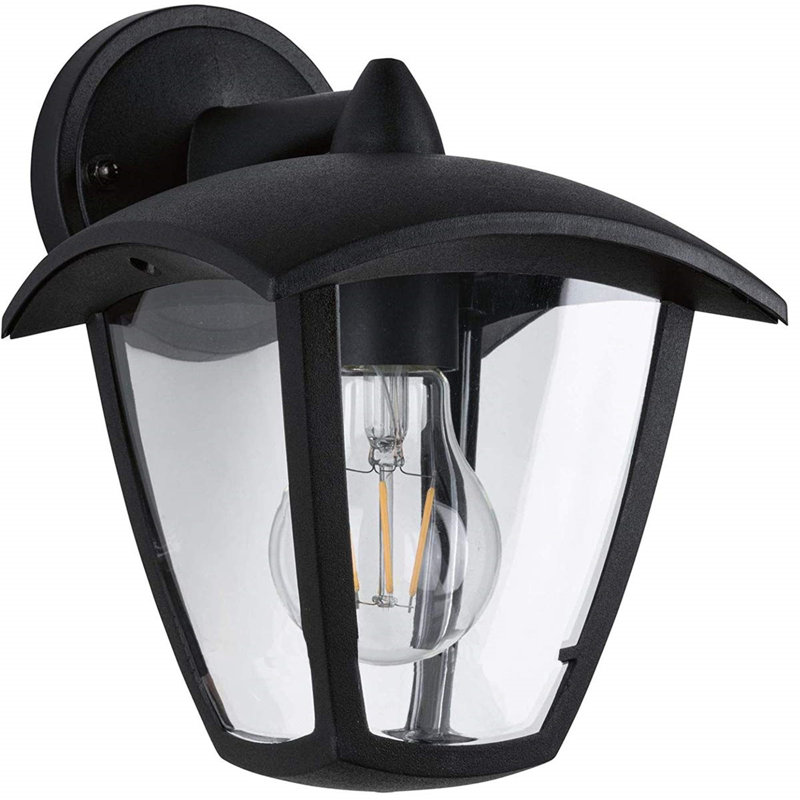 Turgay Matte Black Outdoor Wall Lantern