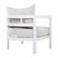 Chaise d'appoint d'extérieur à dossier courbé 27,6 po avec cadre en aluminium et coussin toutes saisons Pebblis-125962967-125962970