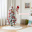 Arbre de Noël artificiel blanc effilé-730457186