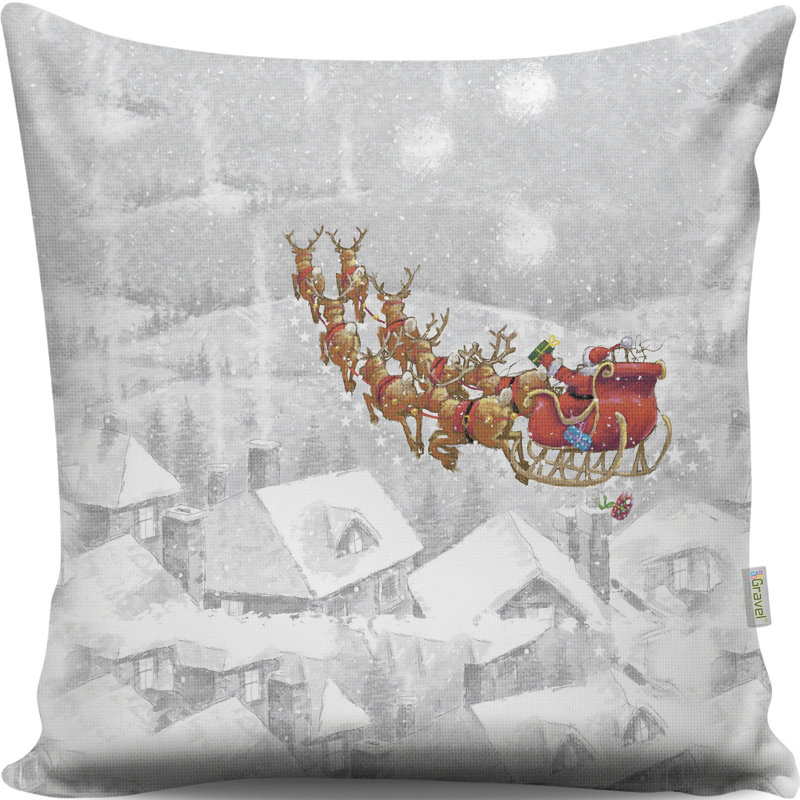 Housse et insert de coussin carré en mélange de coton Frieda
