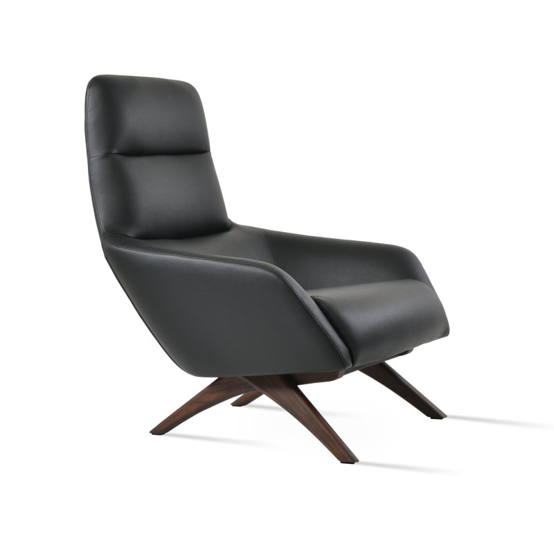 Fauteuil, Similicuir noir