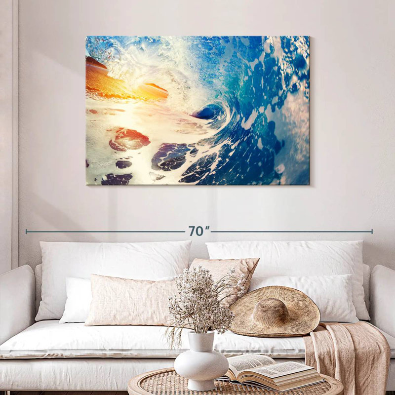 Gillard Retro Ocean Wave, H 30 po x l 45 po