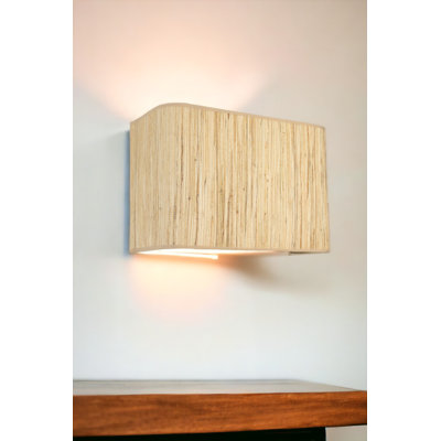 Modern Wall Lamp with Metal Body, Cream Fabric Shade, 20.0 inches Tall | 1 x 3.15W LED Socket, On/Off Switch, IP20 Rated | Stylish Lighting for Living Room, Bedroom, and Office Decor, Elegant and Functional Design