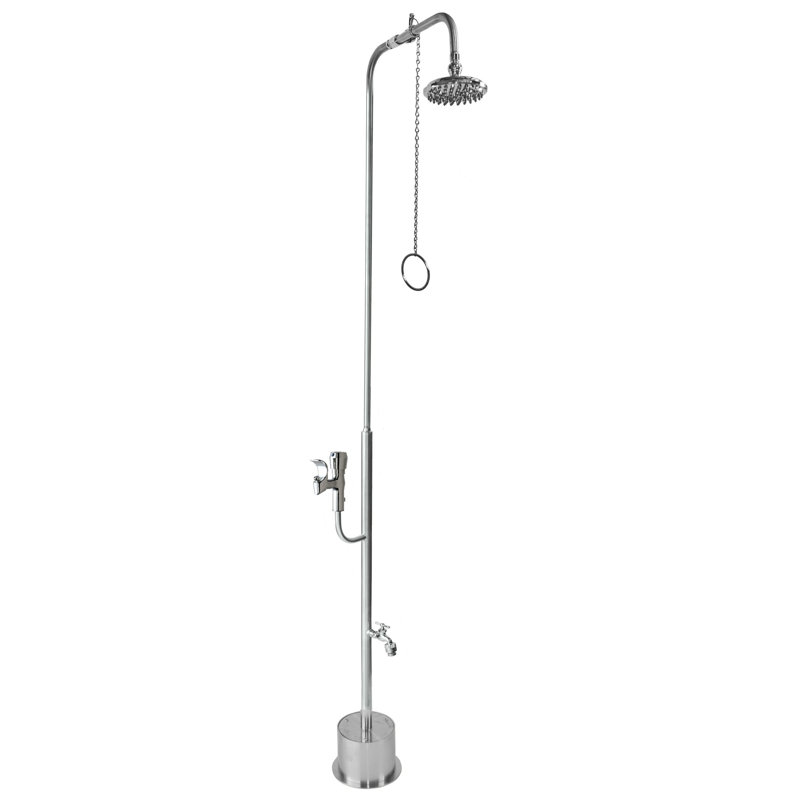Pull Chain Freestanding Outdoor Shower