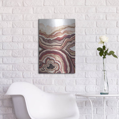 «Quartz Lore III» par Grace Popp, verre d'art mural en métal