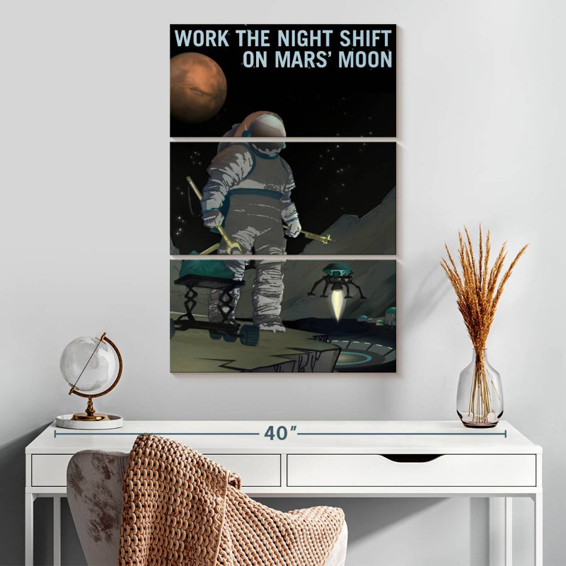 «Oberle Mars Explorers Wanted», affiche VI, H 32 po x l 20 po
