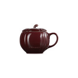 Le Creuset Stoneware Pumpkin Mug With Lid, 14 Oz. - Persimmon