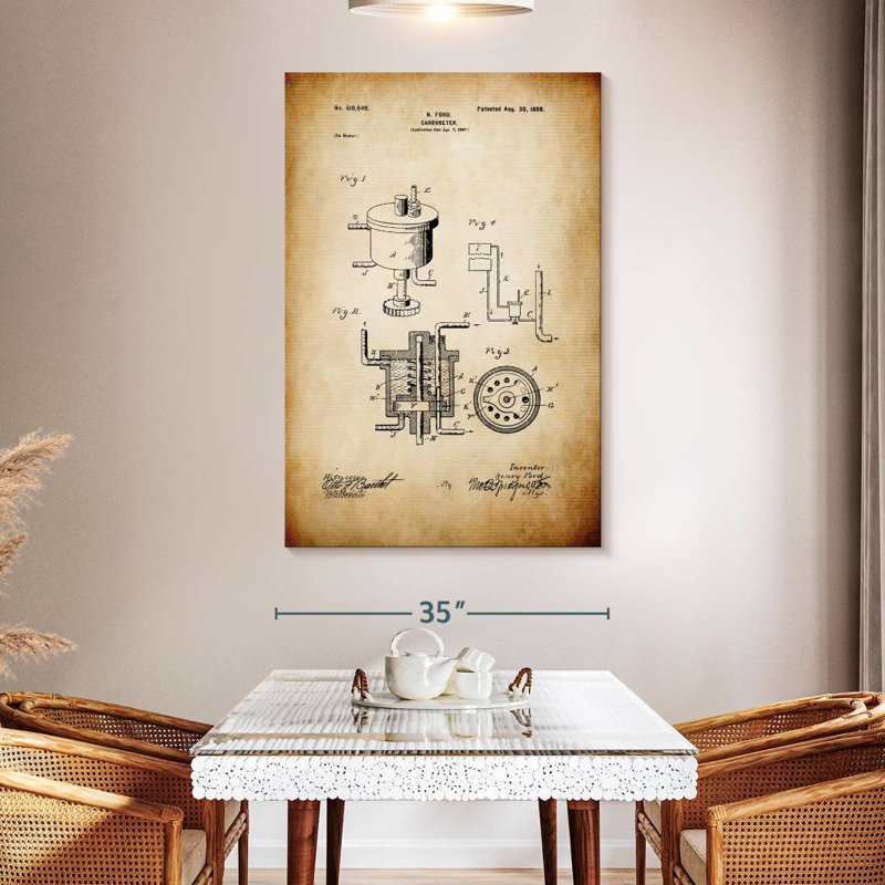 Carburetor Kynaat, 51" H x 34" W