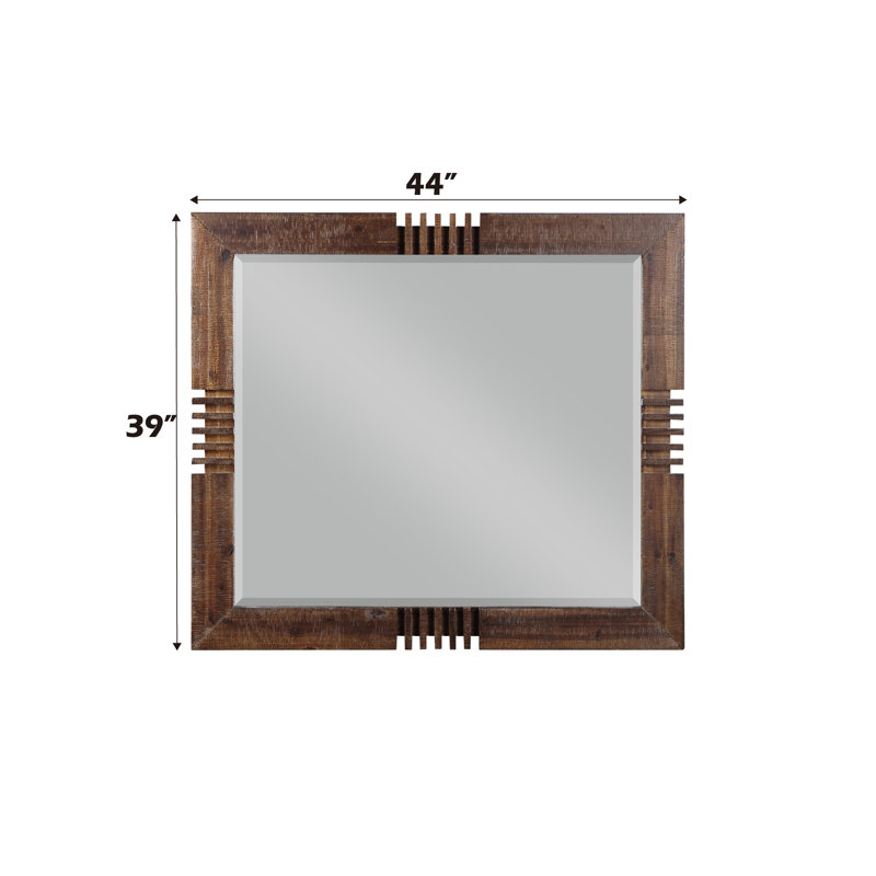 Miroir au fini chêne récupéré Andria