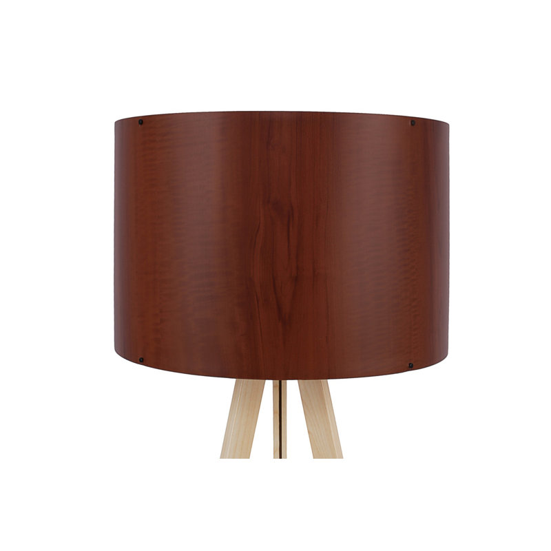 Rybicki 55" Tripod Floor Lamp, Brown, Cream