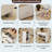 Expandable Kitchen Island With Dining Table, Power Outlet, 2 Drawers, Open Shelves And Movable Wheels-2098093854