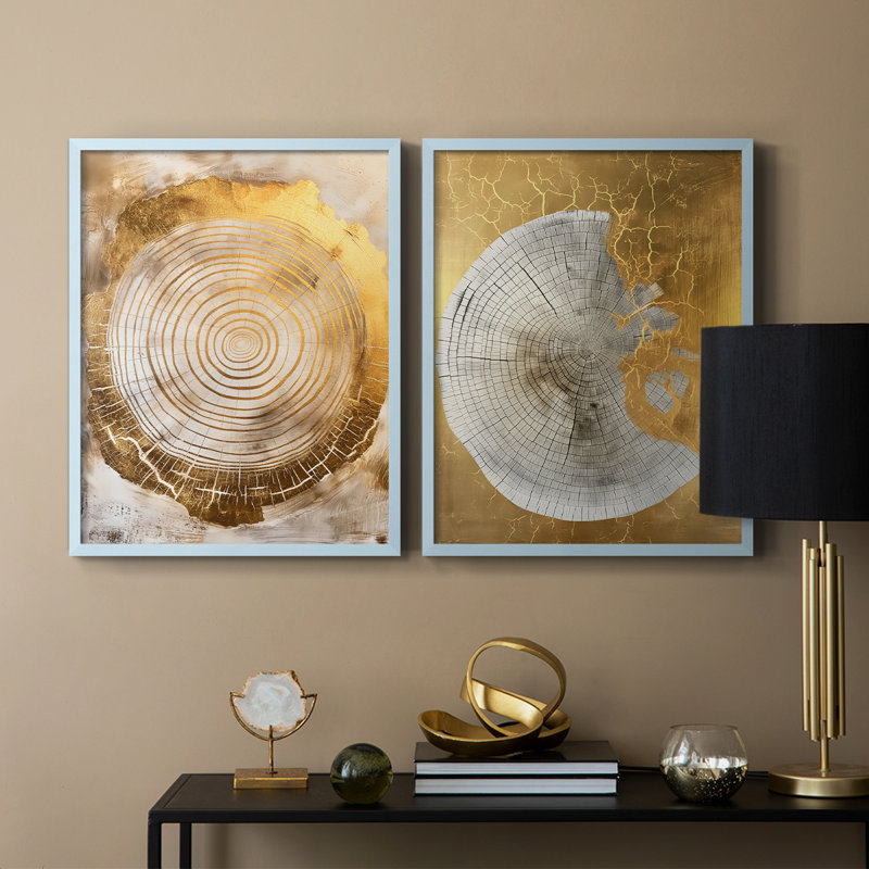 ABSTRACT Series CCXVI - Reproduction encadrée de qualité supérieure - prête à être accrochée - aucun clou requis - aucun clou requis