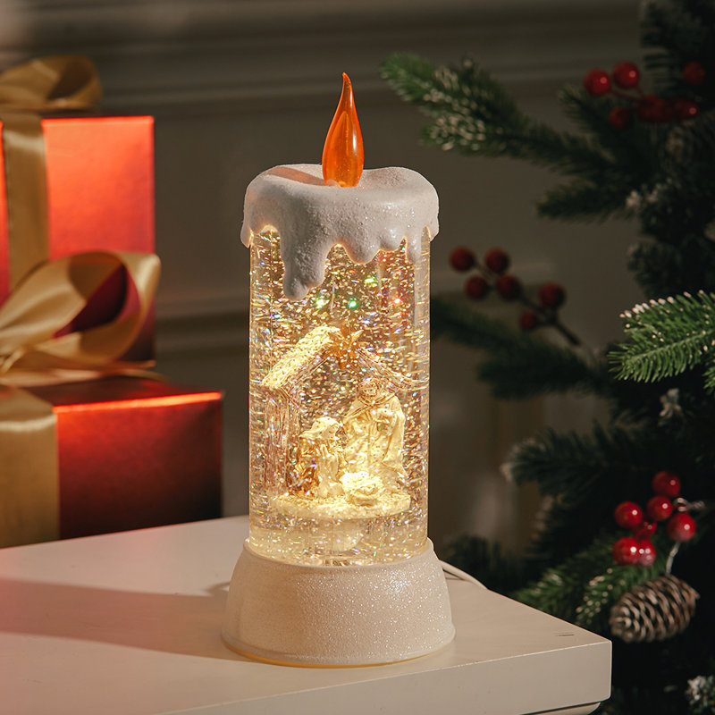 Unscented Flameless Candle with Plastic Holder
