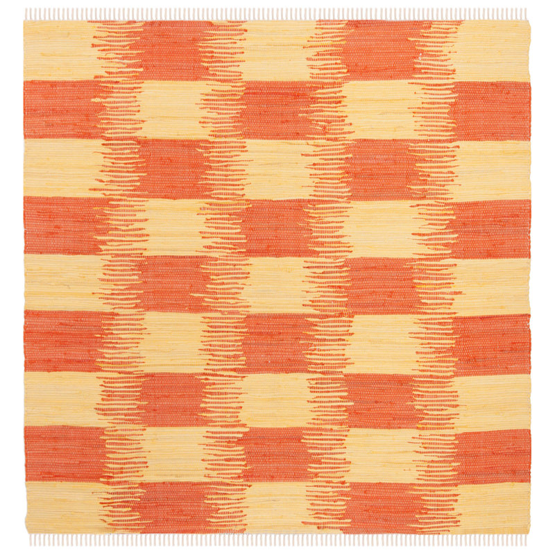 Opie Hand Woven Cotton Ikat Rug