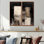 Ensemble de 2 décorations murales noires Mid Century Fusion IV