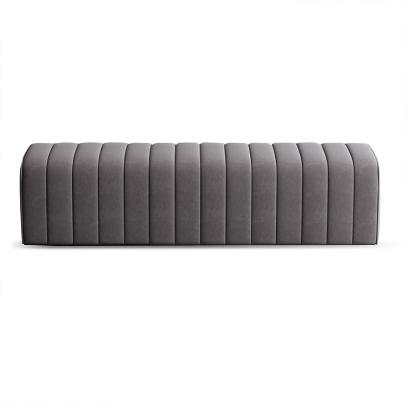 Banc rembourré gris foncé, Gris foncé