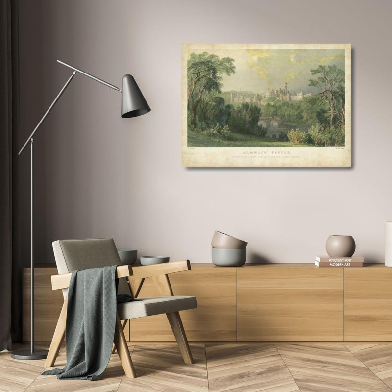 Art sur toile tendue, Astoria Grand Allom, T., Alnwick Castle, H 19 po x l 24 po