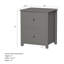 48.26cm W Bedside Table