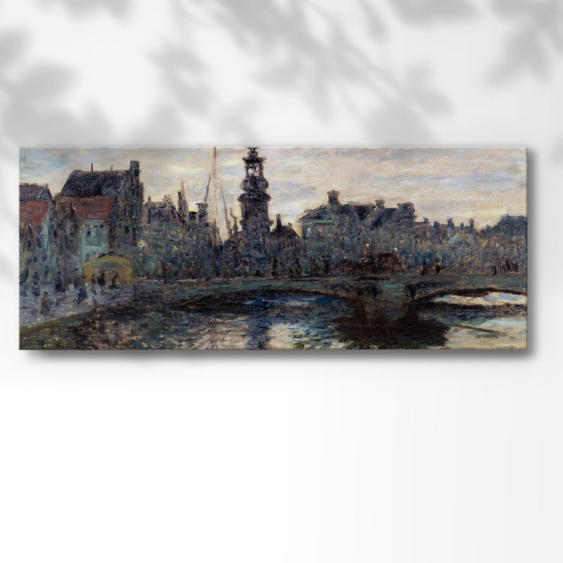Le pont à Amsterdam, 1874, H 24 po x l 60 po x P 1,5 po