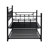 Modern Daybed With Trundle - Black Finish For Style, Strong Metal Frame Stability, Space Concept, Quiet And Noiseless, Easy To Assemble Piece, No Box Spring Needed, Carries 250/350 Lbs Color Scheme,
