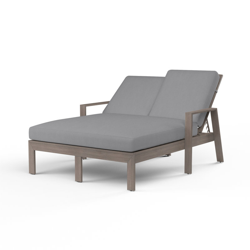 Méridienne double inclinable Laguna, Toile granite Sunbrella®