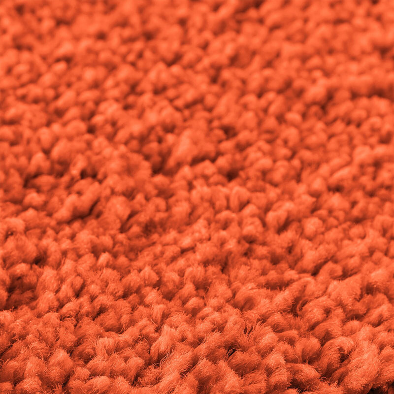 Bath Mat Rectangular Modern, Orange, 50cm, 80cm