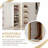 7-Tier 360° Rotating Shoe Cabinet – Slim White & Gold Storage Rack with Adjustable Shelves for Entryway, Small Spaces