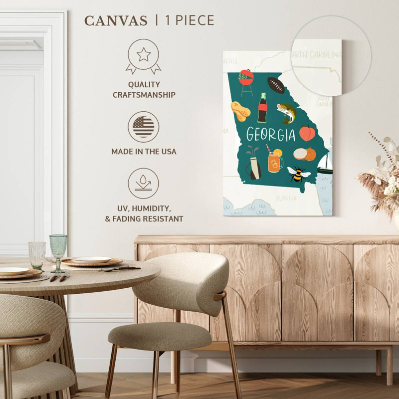 Georgia Icons, 48" H x 32" W